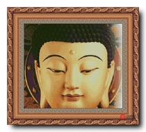 Precision printing DMC cross stitch kit * Buddha statue (RW1848)