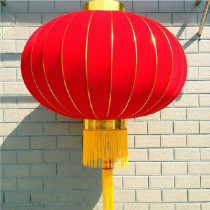 Custom-made advertising lanterns Spring Festival festival wedding decoration big red lanterns iron mouth flocking blessing word happy word