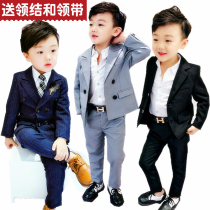 Childrens clothing Childrens boy suit Two-piece suit Shirt suit Flower girl dress three-piece set catwalk fashion trend