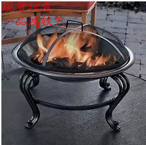 Heater above new stove 5 people grilling fish net rack stove brazier wood carbon stove iron basin barbecue rack