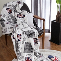 South Korea imported London flag short velvet double-sided cover flag European and American style blanket air-conditioning blanket summer blanket