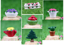 zakka groceries mini cactus fleshy flower micro landscape with decorative creative birthday gift ornaments