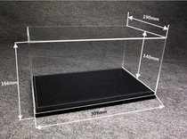 1:18 car model acrylic display box high-end leather base