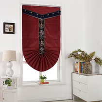 South Spring Roman curtain roller curtain curtain blackout living room bedroom study lifting partition doors and windows Crimson Goddess