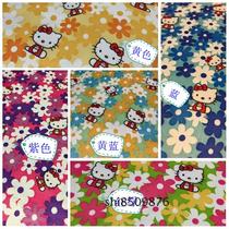 Nylon waterproof fabric handmade DIY suitcase thick suitcase cloth dining tablecloth * flower kitty cat