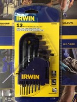 American IRWIN Owen 13-piece set of British flat head extended ball head hex wrench 9097002 003 004