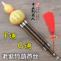 Yunnan Dongyun Musical instrument professional performance type sound quality Old Zizhu F tune G tune Gourd silk(TZ-80)