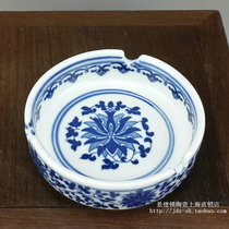 Jingdezhen ceramic ashtray blue and white porcelain ashtray porcelain bayonet porcelain bayonet ashtray creative pipe