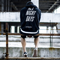 AND 2017A W tide brand sweatshirt back all night days printed hoodie street sweatshirt simple