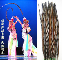 Pheasant feather Ground chicken feather Peking Opera feather Opera supplies Stage drama performance Feather pretty flower headdress