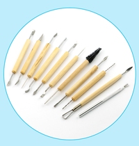 Pottery Tool Clay Sculpture Sculpture 11 pieces of wood Versatile Shaping Knife Suit Clay Plastic Knife Engraving Knife