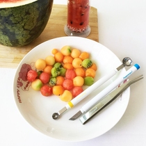 Ball digger stainless steel mini double head dug ball spoon Bento rice ball fruit platter DIY tool carving knife tweezers