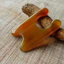  Niu horn plate scraping facial beauty scraper Facial eye tendon stick Female shaving artifact detoxification white water Niu horn