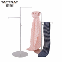  Tainai stainless steel silk scarf Scarf tie display rack Clothing store storage shelf Clothing window props supplies