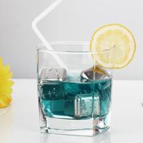 Stainless steel ice cube ice crystal Metal ice cube Whiskey red wine Cola drink rapid cooling mold Ice cube ice grid