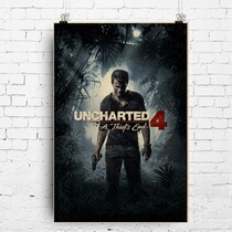 Uncharted 4 Poster Uncharted4 Thiefs End Game Poster Internet Cafe Decoration Game Poster