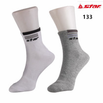 Sports socks short tube Shida cotton sweat-absorbing non-slip foot basketball tennis badminton table tennis running 2 pairs