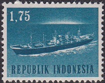 Promotional Foreign Stamps Indonesia 1964 Ship Transport 1 New T