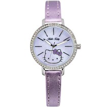 Hello Kitty Luxury Crystal Diamond Fashion Watch _ Purple