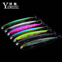 Silver bear floating rice Connaught luminous Luya bait fake bait long throw sea fishing bionic bait bait 27 grams