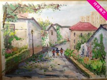 Acrylic painting gouache painting generation painting gouache painting finished custom oil painting landscape New Home creation pure hand painting