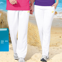 Mens Sports Pants Womens Pants Casual Pants Breathable Thin summer Black White Lovers slim fit single length pants