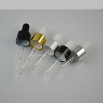 Glass tube with high temperature penetration printing scale does not fade electrochemical aluminum dropper glass oil bottle 18 screw mouth Universal