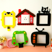 Switch decorative wall stickers personality creative cute cartoon felt hollow switch stickers do not hurt the wall free-stick switch sleeve