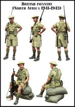 1:35 Resin Soldiers World War II British North African Soldiers 2 E95
