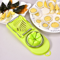 Egg-cutting machine multifunction two-in-one pine flower type egg-egg sliced kitchen plastic stainless steel cutting egg