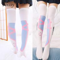 Cosplay Game OW DVA Thigh Stockings Lolita Printed Pantyhose