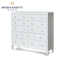 Minimalist modern American countryside white large cockpit designer-like board room edge cabinet Nordic bedroom furniture custom-made