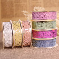 diy album Album accessories Lace Gold powder matte tape Color DIY handmade personalized color tape