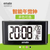 Nap clock countdown clock snooze backlit bedside alarm clock mute student Smart lazy big character clock thermometer