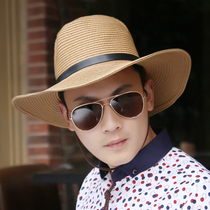 Sun Protection Summer Mens Foldable Denim Hat Outdoor Sun Hat Sun Hat Tourist Hat Large Eaves Cool Hat Straw Hat