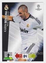 PANINI PANINI 2012-2013 CHAMPIONS LEAGUE STAR Karpka REAL MADRID BENZEMA #