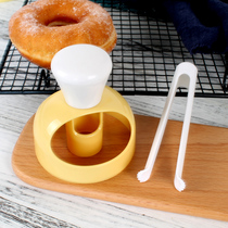 Food grade doughnut mold Large round hollow bread cake stamper Non-stick biscuit printing mold Baking