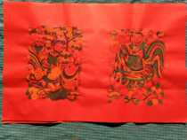 Zhu Xian Zhen Wood Woodblock Year Painting Zodiac Chicken Auspicious Year Painting Cao Family Old Store Old Prints of Big Giugi 38 Two Chang