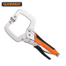 Tepie C type vigorous pliers active claw plastic handle D type square mouth vigorously pliers welding pliers press pliers woodworking clamps