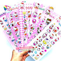 KT cat stickers kitty Cartoon Stickers kt Childrens three-dimensional bubble stickers Hello Kitty Mobile phone diy decorative stickers