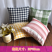 Sale promotion foreign trade export original single simple striped square fabric cushion cushion cover pillow case does not contain core