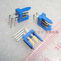 76383-302LF original FCI connector 2X2 2*2 4PIN gold plated 2 54mm blue 90 degrees