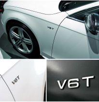 Body trim labeling applies to Audi V6T V8T side labels A4L A5 A6L A7 Q5 S5 S6 A8L