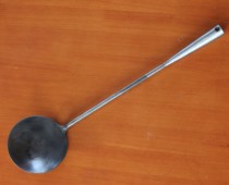 Shot spoon fried spoon iron spoon hand forging is relatively shallow