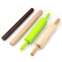 Baking tools Household dumpling skin solid wood chicken wing wood rolling pin Large silicone rolling pin Roller wood rolling pin