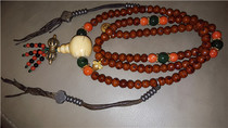 (This early Buddha) The extremely precious big achiever Binofa Wang carried with him the old prayer beads of the Bodhi-Eye Bodhi