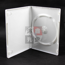 Rectangular single disc mounted CD DVD box milky white single-sided box CD box Disc box with outer membrane can be inserted