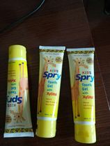 Spot special US local purchase Xlear banana baby toothpaste natural ingredients 4 months baby available