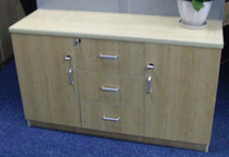 Shanghai office furniture custom-made panel file cabinet low cabinet with lock tea cabinet wooden mobile cabinet door open data cabinet