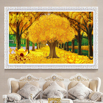 2017 New 5d Diamond painting full of diamond embroidered wealth tree Cross Stitch Gold living room money tree masonry painting